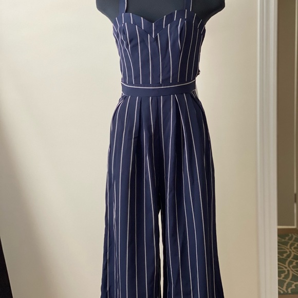 Navy Blue Jumpsuit - Honey Brand new - Picture 2 of 4
